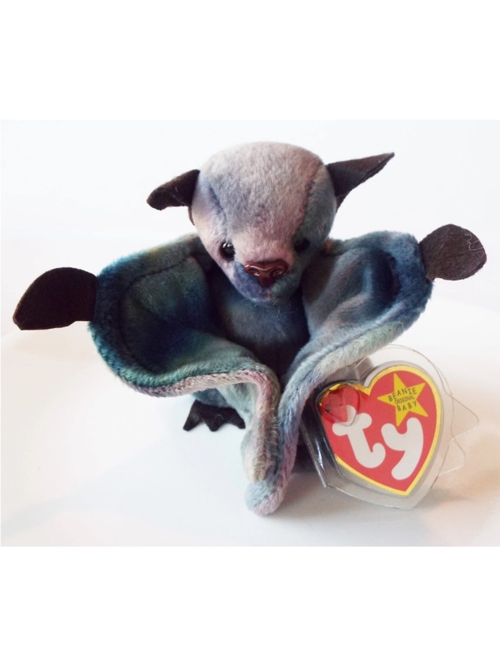 Ty Beanie BabyTie Dye Batty Blue Bat Plush Toy - Blue Multi